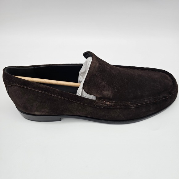 Vince Men\'s Miles Suede Moccasin-style Loafer Slip on Shoes Cocoa Brown 11.5 M main image 6